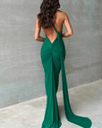 Hugcitar One Shoulder Backless Adjustable Scarf Loop Ruched Sexy Maxi Dress Women Elegant Y2K Streetwear Festival Outfit
