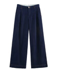 UNIZERA 2025 Women Denim Set Loose Fit Button Down Shirt With Wide Leg Pants Fashionable Casual Wear for Women