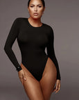 O Neck Long Sleeve Solid White Sexy Bodysuit Women Black Autumn Winter Body Top Gray Casual Lady Streetwear Bodysuits