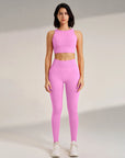 Yoga Clothing Set Women's High Waisted Leggings and Top Two Piece Seamless Fitness Exercise Clothing Fitness Underwear plus size
