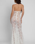 Denise Lace Maxi Dress - White