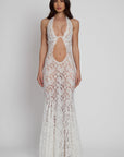 Denise Lace Maxi Dress - White