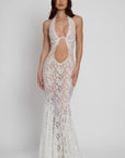 Denise Lace Maxi Dress - White