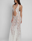 Denise Lace Maxi Dress - White