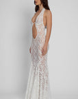 Denise Lace Maxi Dress - White