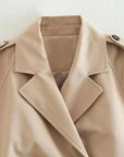 Sarah Cropped trenchcoat