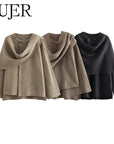 MUJER Plush Winter Coats for Women Asymmetric Scarf Demi-season Jacket for Women Parkas Long Sleeve Padded Coat Woman Jacket