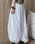 Oversized Bloomers 2025 New Summer Elegant Fashion Women Lantern Pants Casual Loose Breathable Cotton Wide Leg Pants