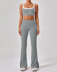 Womens 2 Piece Workout Running Sets,Hot Shot Skort Set Y2K Cropped Tank Top and Pants Outfits Sweatsuits