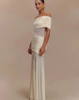 Mozision One Shoulder Mesh Sexy Maxi Dress Women Fashion Off-shoulder Strapless Sleeveless Backless Club Party Long Dress