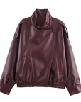 Aristo Leather long sleeved jacket