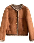 Dalia Buttoned Sheepskin Jacket