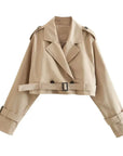Sarah Cropped trenchcoat