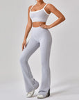 Womens 2 Piece Workout Running Sets,Hot Shot Skort Set Y2K Cropped Tank Top and Pants Outfits Sweatsuits