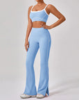 Womens 2 Piece Workout Running Sets,Hot Shot Skort Set Y2K Cropped Tank Top and Pants Outfits Sweatsuits