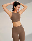 Yoga Clothing Set Women's High Waisted Leggings and Top Two Piece Seamless Fitness Exercise Clothing Fitness Underwear plus size