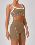 Womens 2 Piece Workout Running Sets,Hot Shot Skort Set Y2K Cropped Tank Top and Pants Outfits Sweatsuits