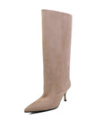 JOZHAMTA Size 34-40 Women Real Leather Knee High Boots Sexy Thin High Heels Shoes For Winter Boots Office Lady Dress Long Boots