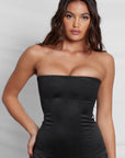 Sphynx Satin Corset Top - Black