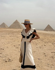 MELISSA™ - ELEGANTE MIDIJURK IN PATCHWORK MET VOLANTS EN HOGE TAILLE