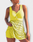 Nelly Two-Piece Swimsuit Set with Skirt