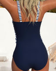Diane Striped Crisscross Suit
