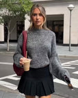 Stylish Off-Shoulder Knit Sweater