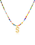 Mila - Colorful Bubble Letter Necklace
