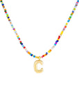 Mila - Colorful Bubble Letter Necklace