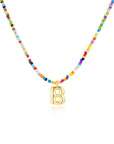 Mila - Colorful Bubble Letter Necklace