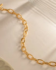 18K Gold-Plated Stainless Steel Toggle Chain Bracelet