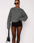 Stylish Off-Shoulder Knit Sweater