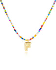 Mila - Colorful Bubble Letter Necklace