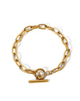18K Gold-Plated Stainless Steel Toggle Chain Bracelet