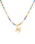 Mila - Colorful Bubble Letter Necklace
