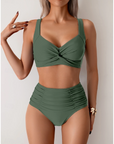 Lindsay Ruched Fabric Bikini