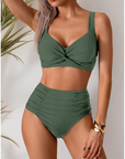 Lindsay Ruched Fabric Bikini