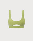 Light Green Cut Out Bikini Top