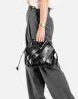Woven Leather Handbag