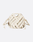 Woven Leather Handbag