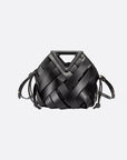 Woven Leather Handbag