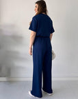 Julia - Casual Round Neck Top And Drawstring Pant
