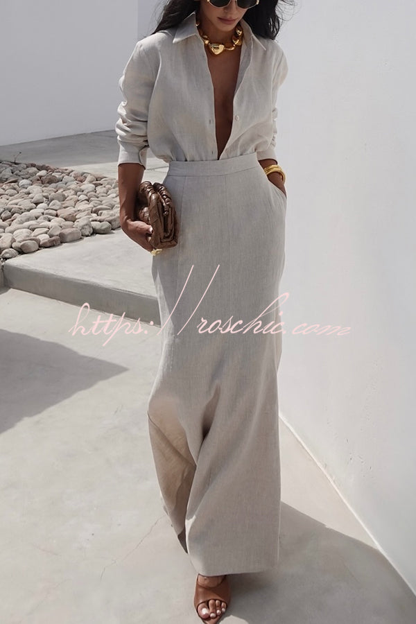 Relaxed Fit Knit Three-Piece Lounge Set