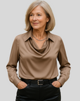 Napoli satin blouse