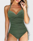 Annabelle Stylish V-Neck Tankini Swimsuit