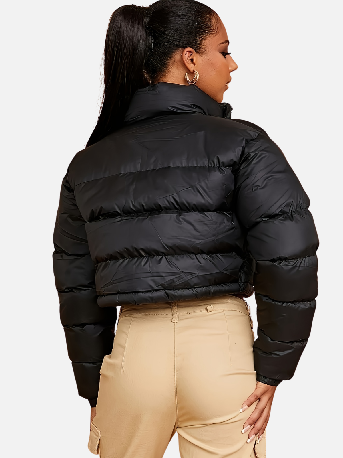 Casual puffer jack | met trekkoord