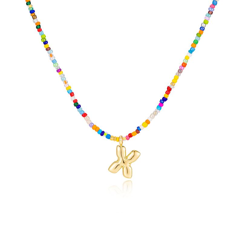 Mila - Colorful Bubble Letter Necklace