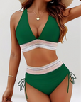 Emma High-Waisted Bikini Set with Tummy Control