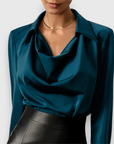 Napoli satin blouse