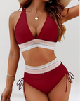 Emma High-Waisted Bikini Set with Tummy Control